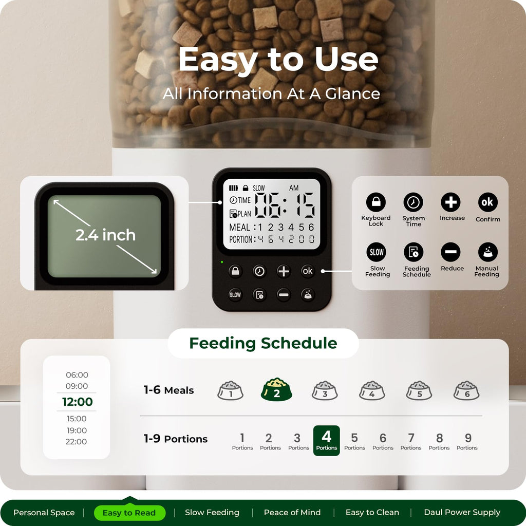Timed Automatic Cat Feeder 29 Cup V1900