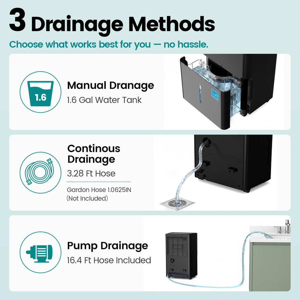 50 Pint Dehumidifier with Drain Hose A554512