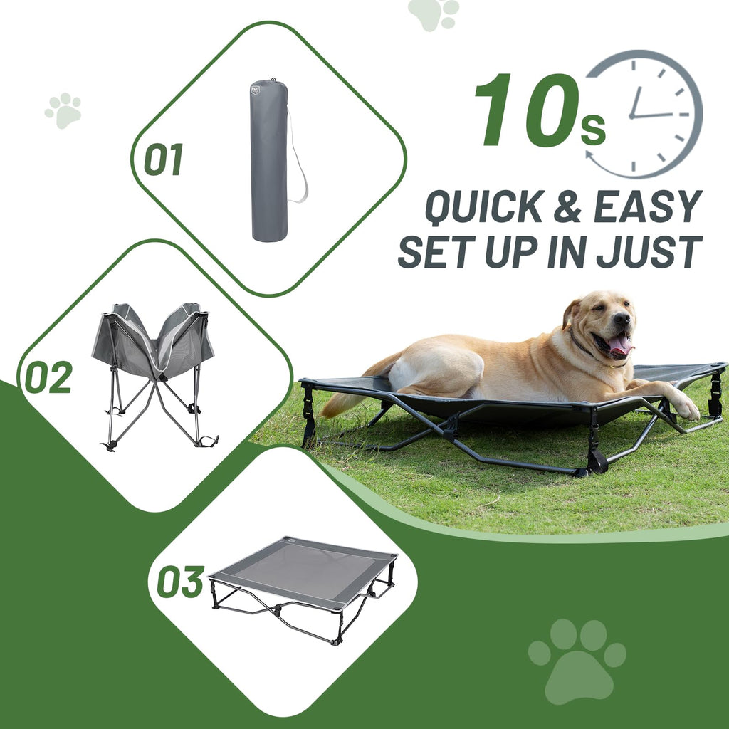Elevated Cooling Dog Bed with Breathable Mesh R913591