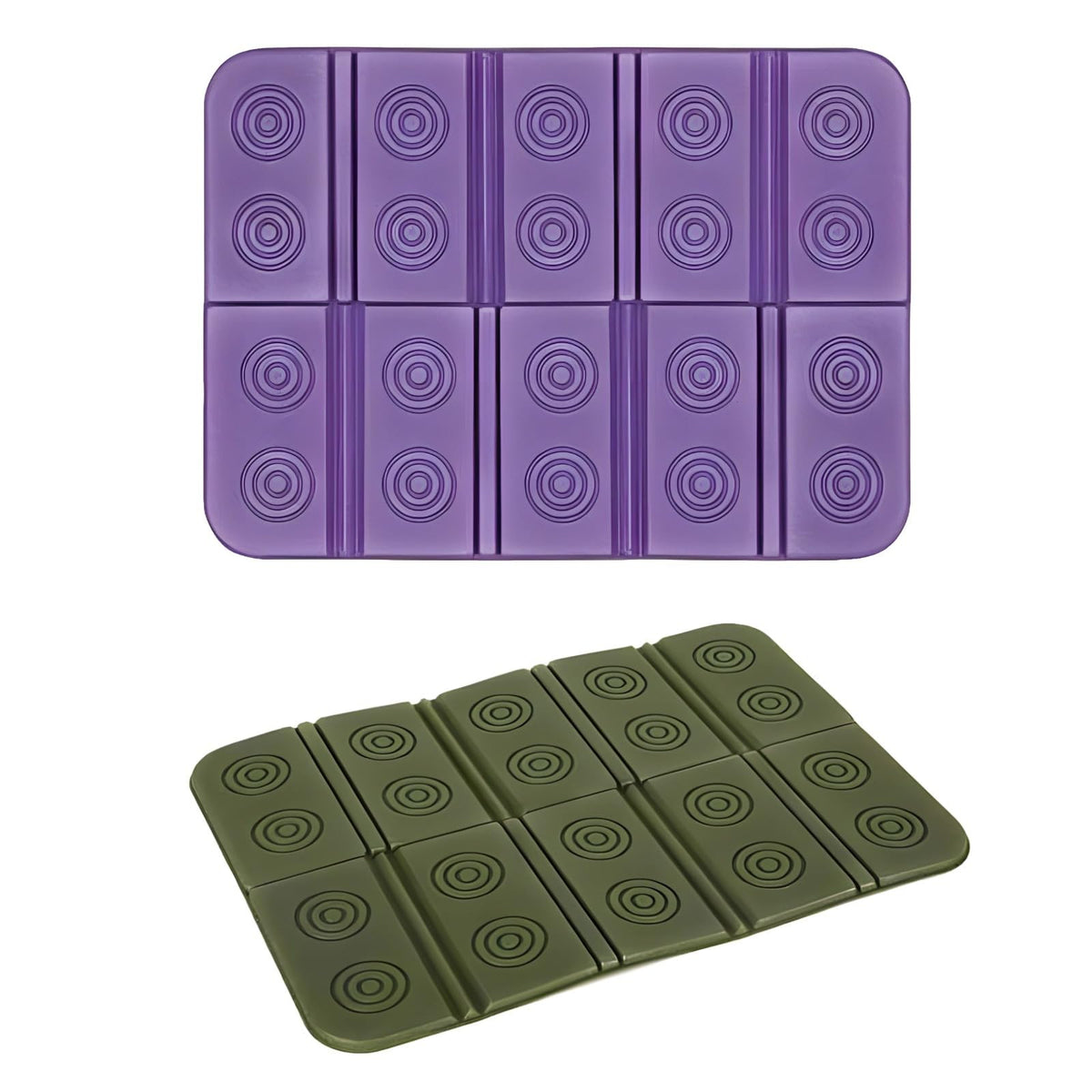 2 Pcs Waterproof Folding Foam Seat Cushion V660328