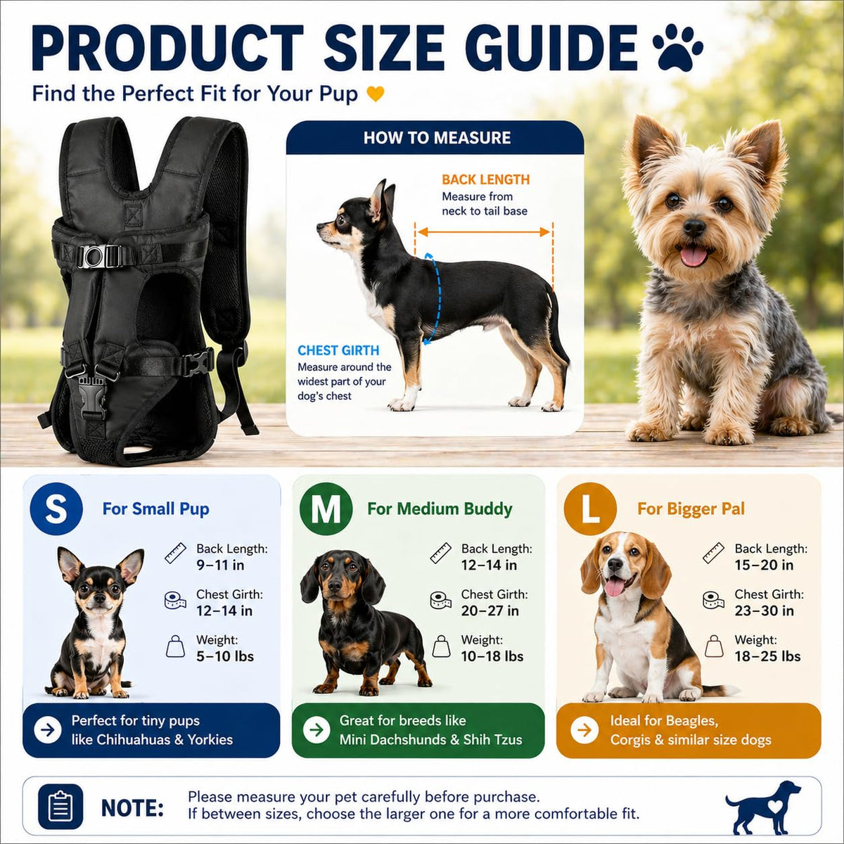 Legs Out Front Pet Carrier Backpack for Small Medium Dogs Cats up to 25lbs Z12557