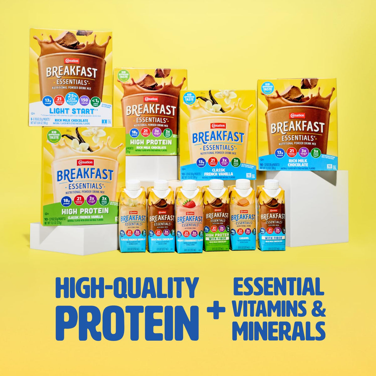 High Protein with Fiber Chocolate Breakfast Essentials 24 pk X325
