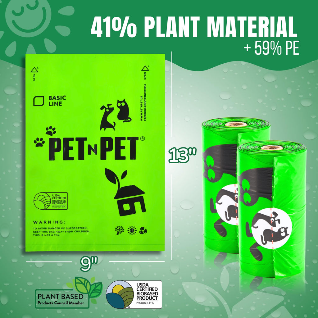 540 Count Plant Based Unscented Dog Poop Bags K6885