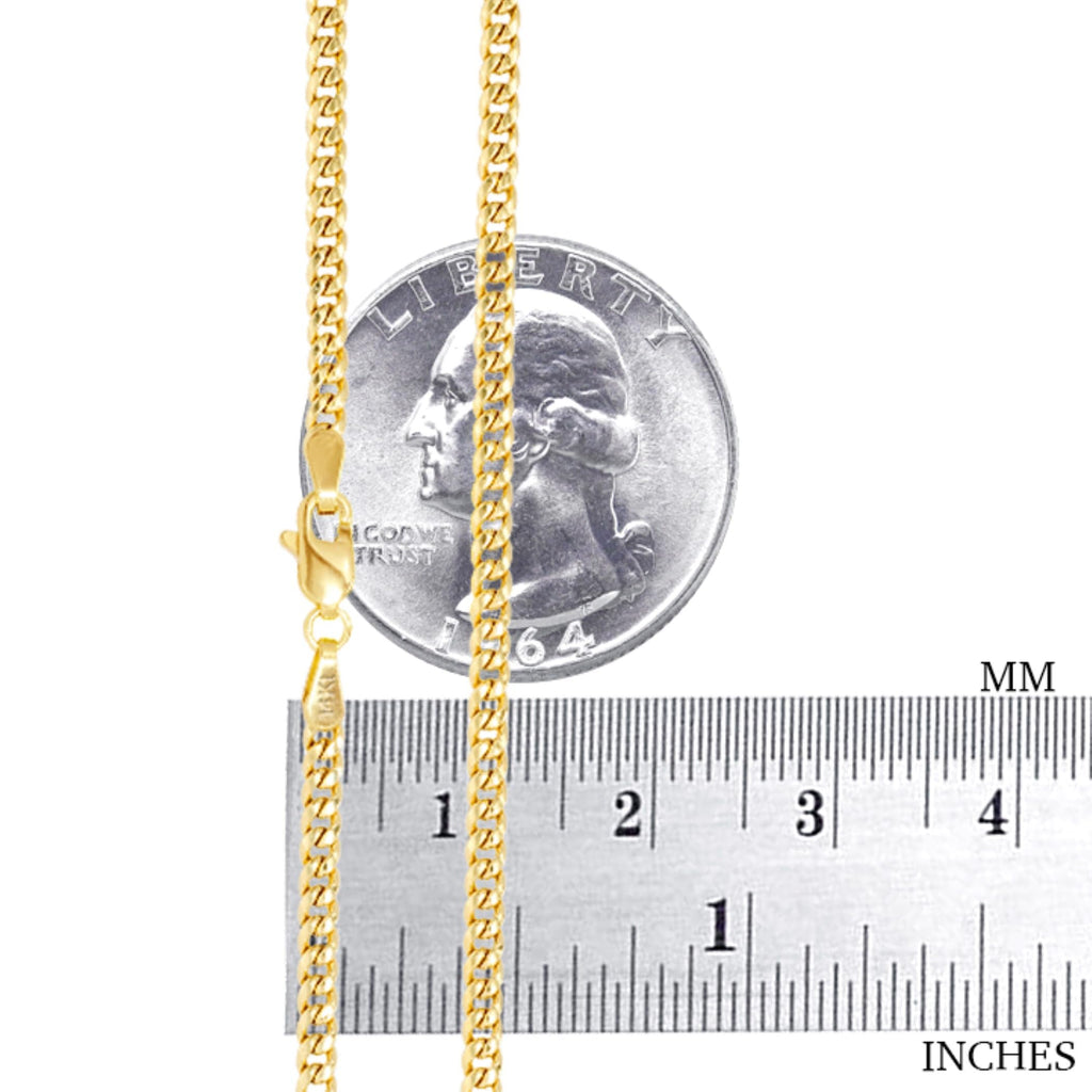 14k Yellow Gold Cuban Link Chain Necklace O771820