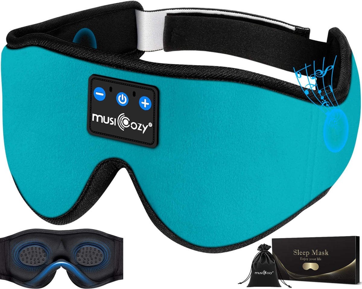 3D Bluetooth Wireless Headband Sleep Mask, Pack of 2 G868