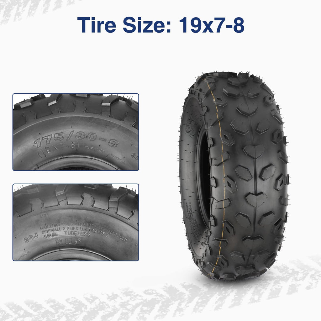 19x7-8 ATV UTV Off-Road Tires Set of 2 I438485