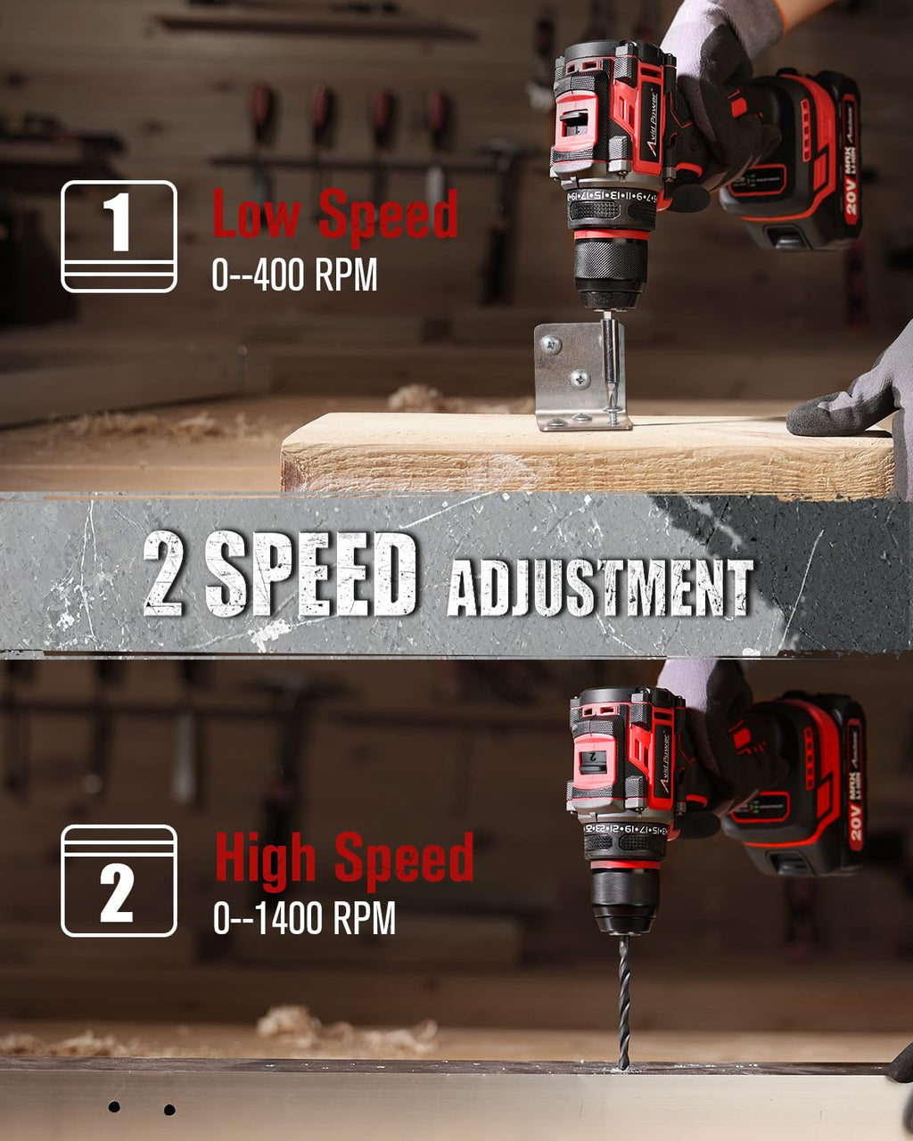 20V Brushless Cordless Drill Set F63977