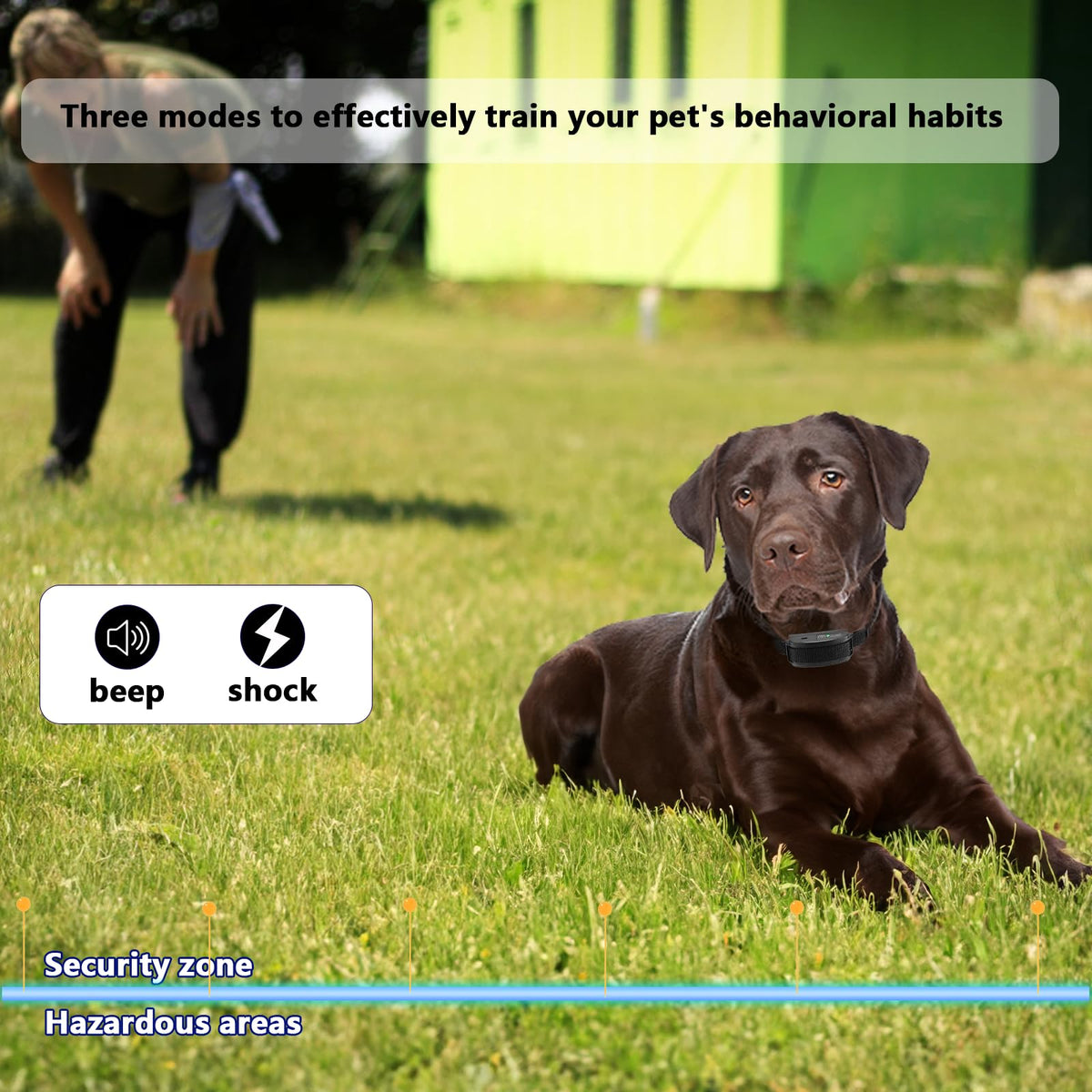 In-Ground Electric Dog Fence System with Waterproof Training Collar F162
