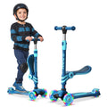 Blue 3 Wheel Scooter with Seat for Kids B45959