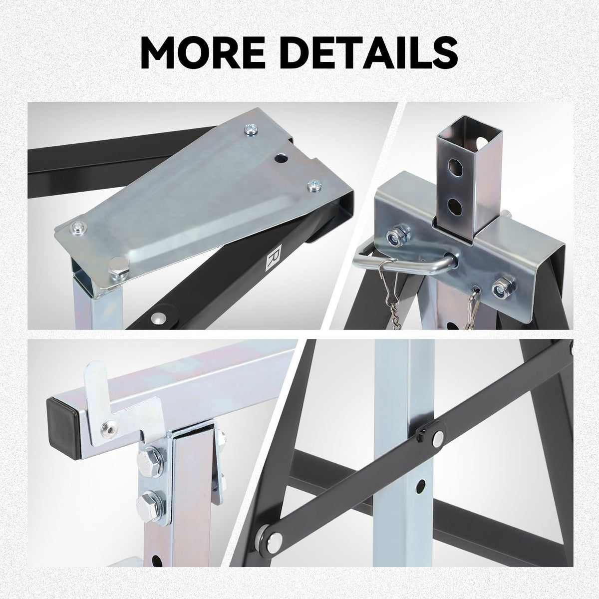 2-Pack 7-Level Adjustable Folding Sawhorse N317