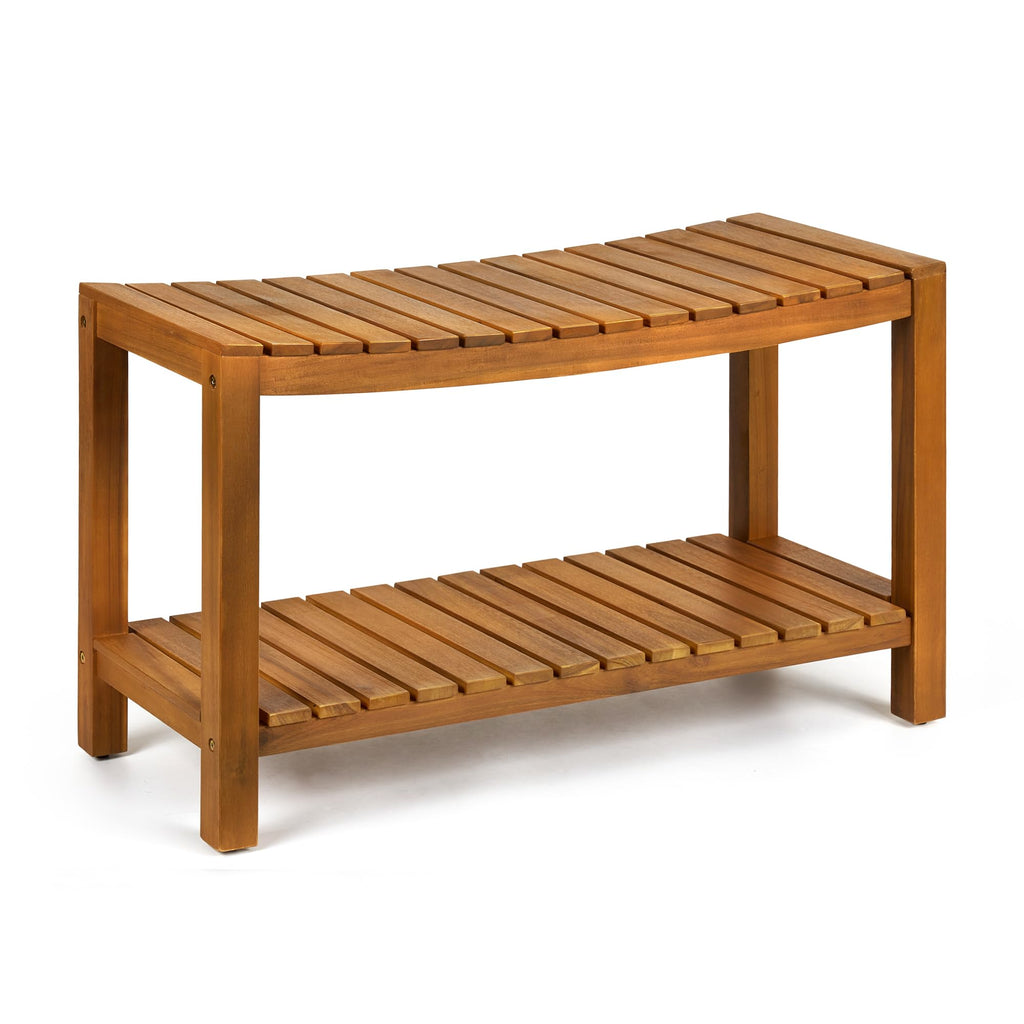 32" Solid Wood Teak Shower Bench N408611