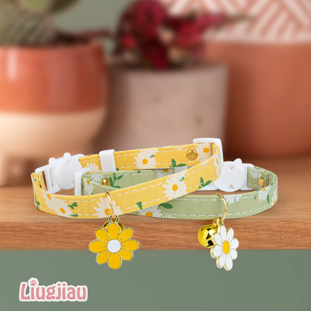 2 Pack Cotton Breakaway Cat Collar with Bell G153086