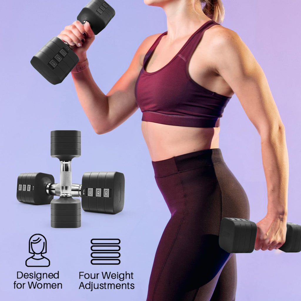 Adjustable Dumbbell Set of 2, 20 LB Z28731