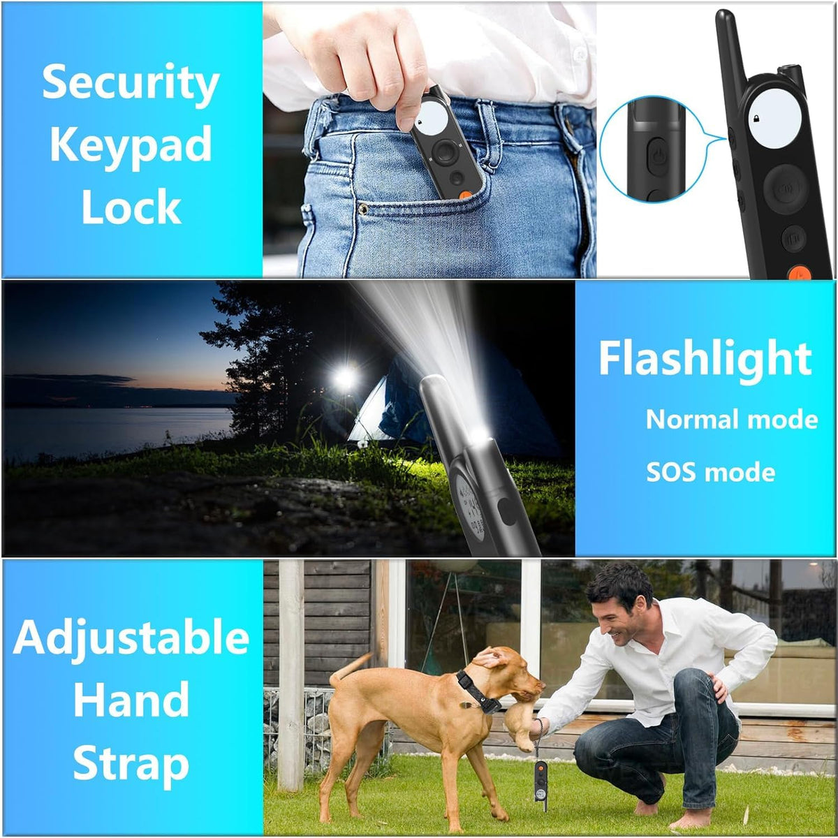 Wireless Dog Fence & Electronic Training Collar 2 in 1, IPX7 Waterproof V773451