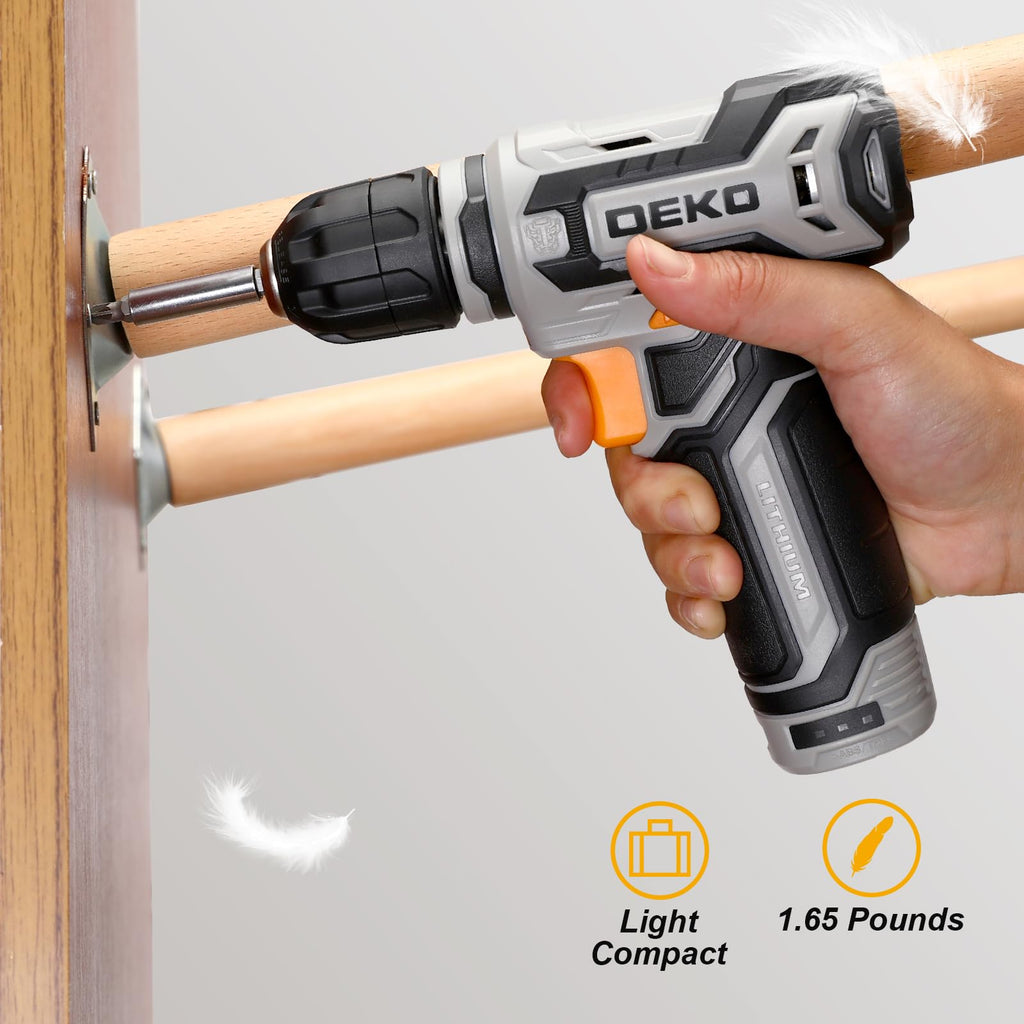 12V Cordless Drill Set with 3/8-inch Keyless Chuck G14901