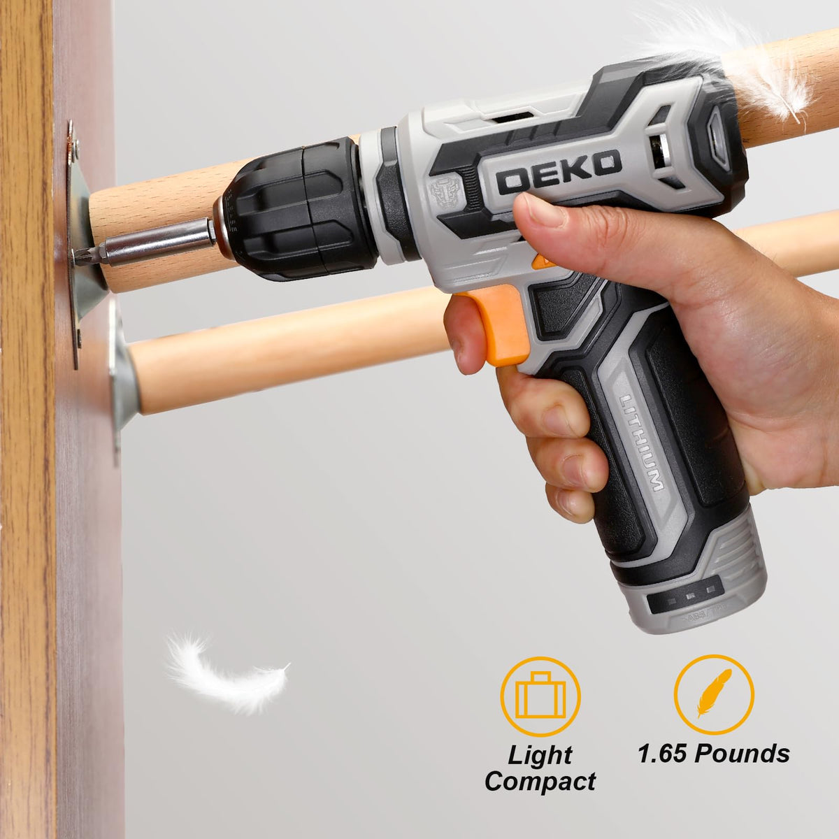 12V Cordless Drill Set with 3/8-inch Keyless Chuck G14901