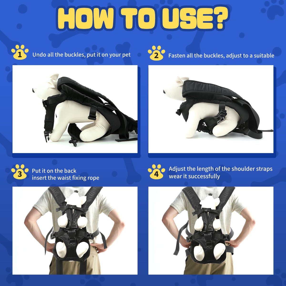 Legs Out Front Pet Carrier Backpack for Small Medium Dogs Cats up to 25lbs Z12557