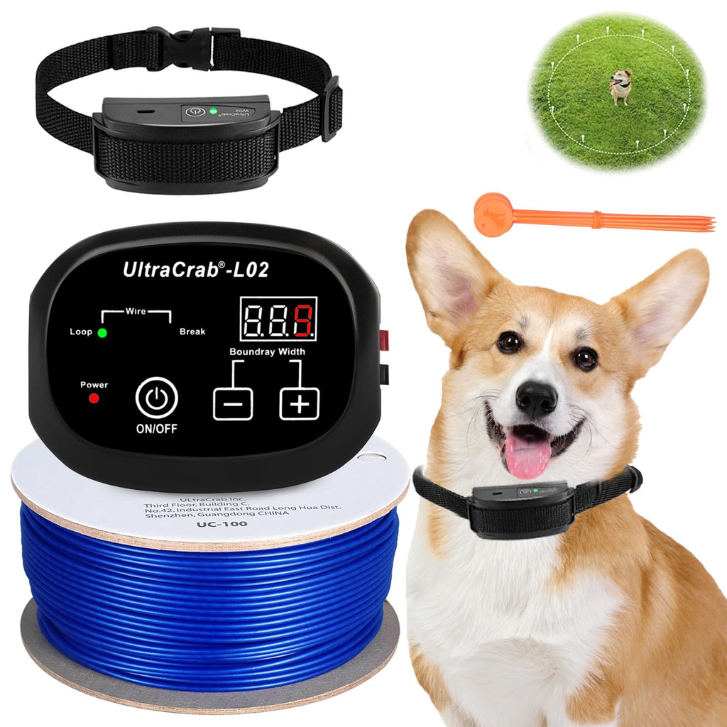 In-Ground Electric Dog Fence System with Waterproof Training Collar F162