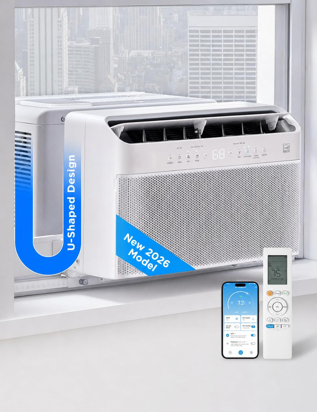 0,000 BTU U Shaped Window Air Conditioner O3916