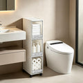 3 Drawer Narrow Plastic Storage Cart with Wheels J70303