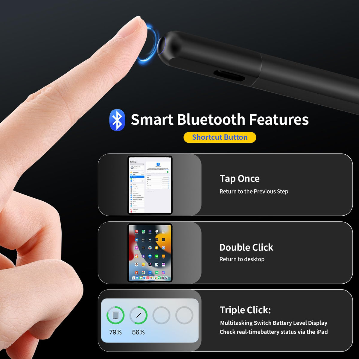 Black iPad Pencil E390