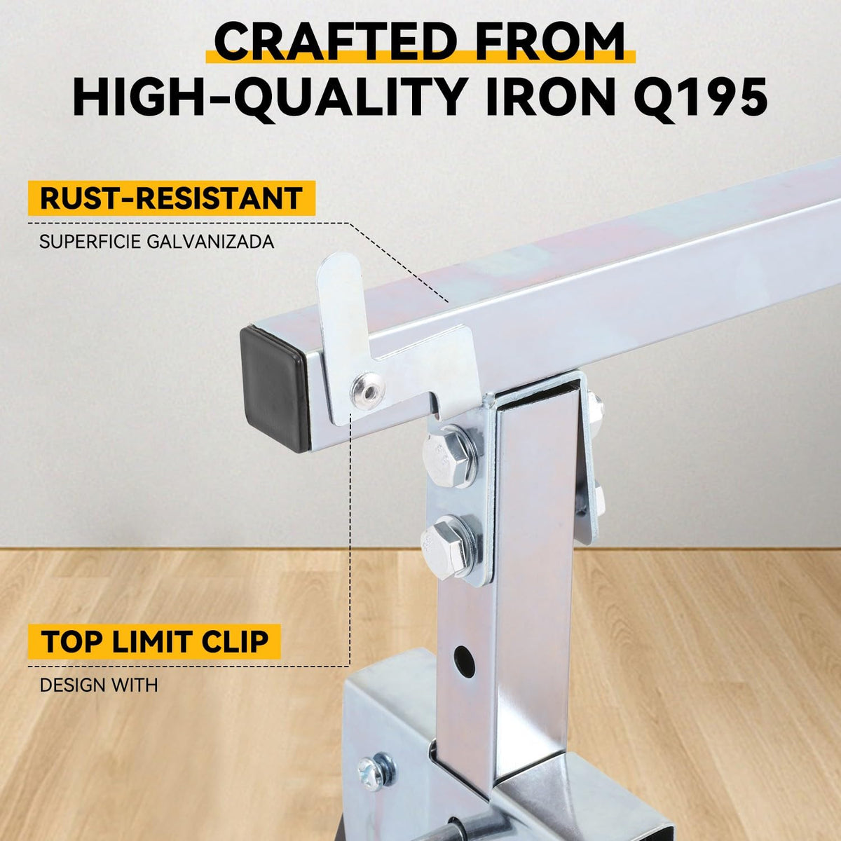 2-Pack 7-Level Adjustable Folding Sawhorse N317