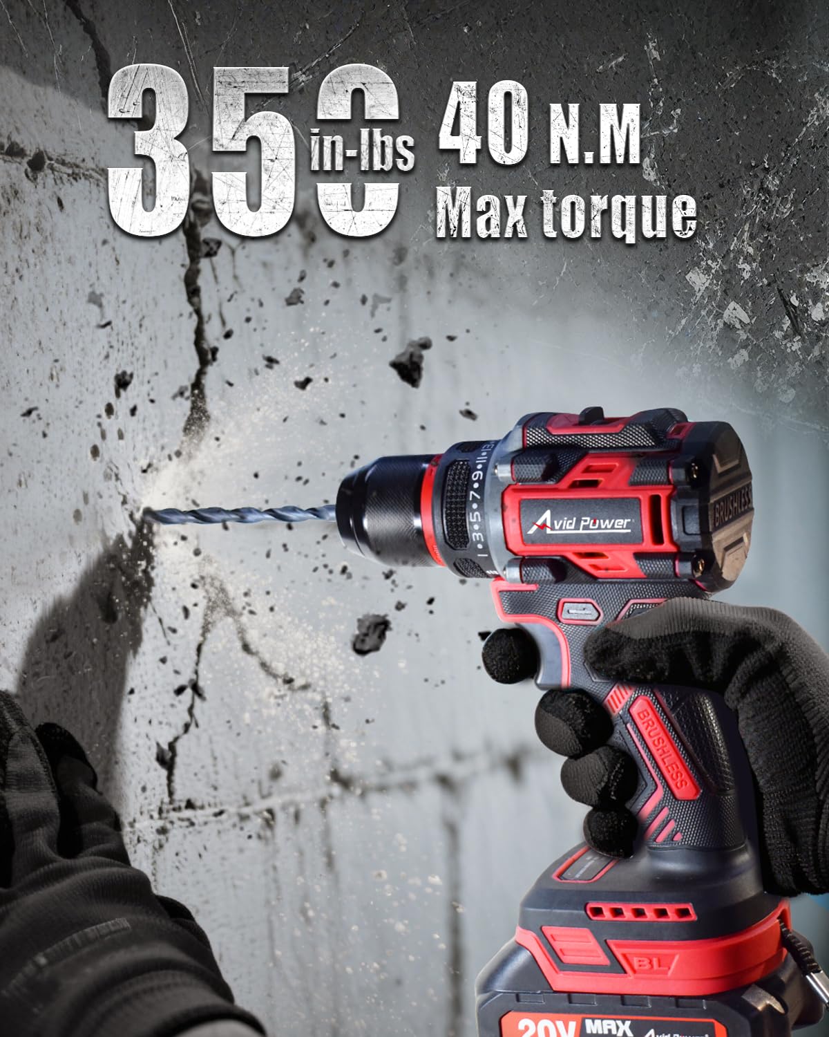 20V Brushless Cordless Drill Set F63977