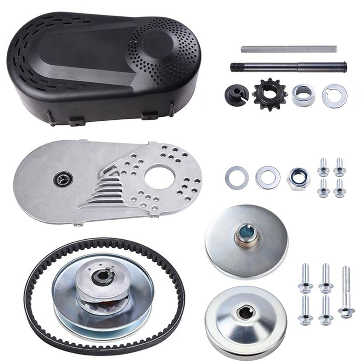 212CC 6.5 HP Go Kart Torque Converter Clutch Kit 3/4" 10T #40#41 and 12T #35 Chain W277