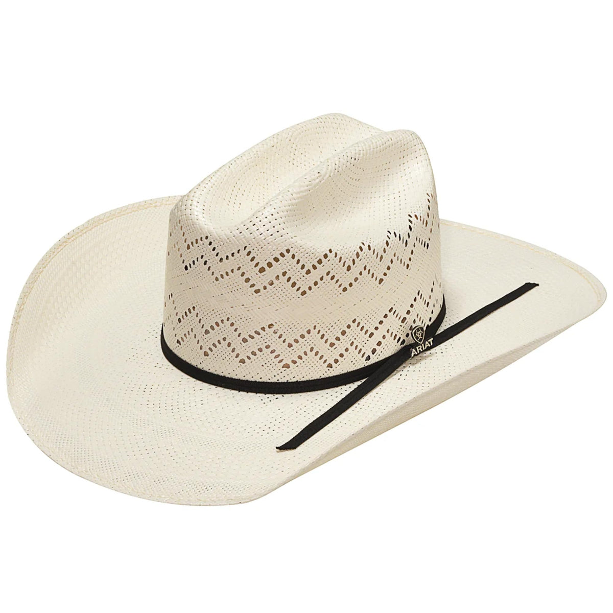Ivory Shantung Western Hat N61688