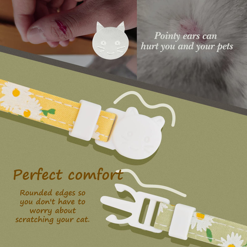 2 Pack Cotton Breakaway Cat Collar with Bell G153086