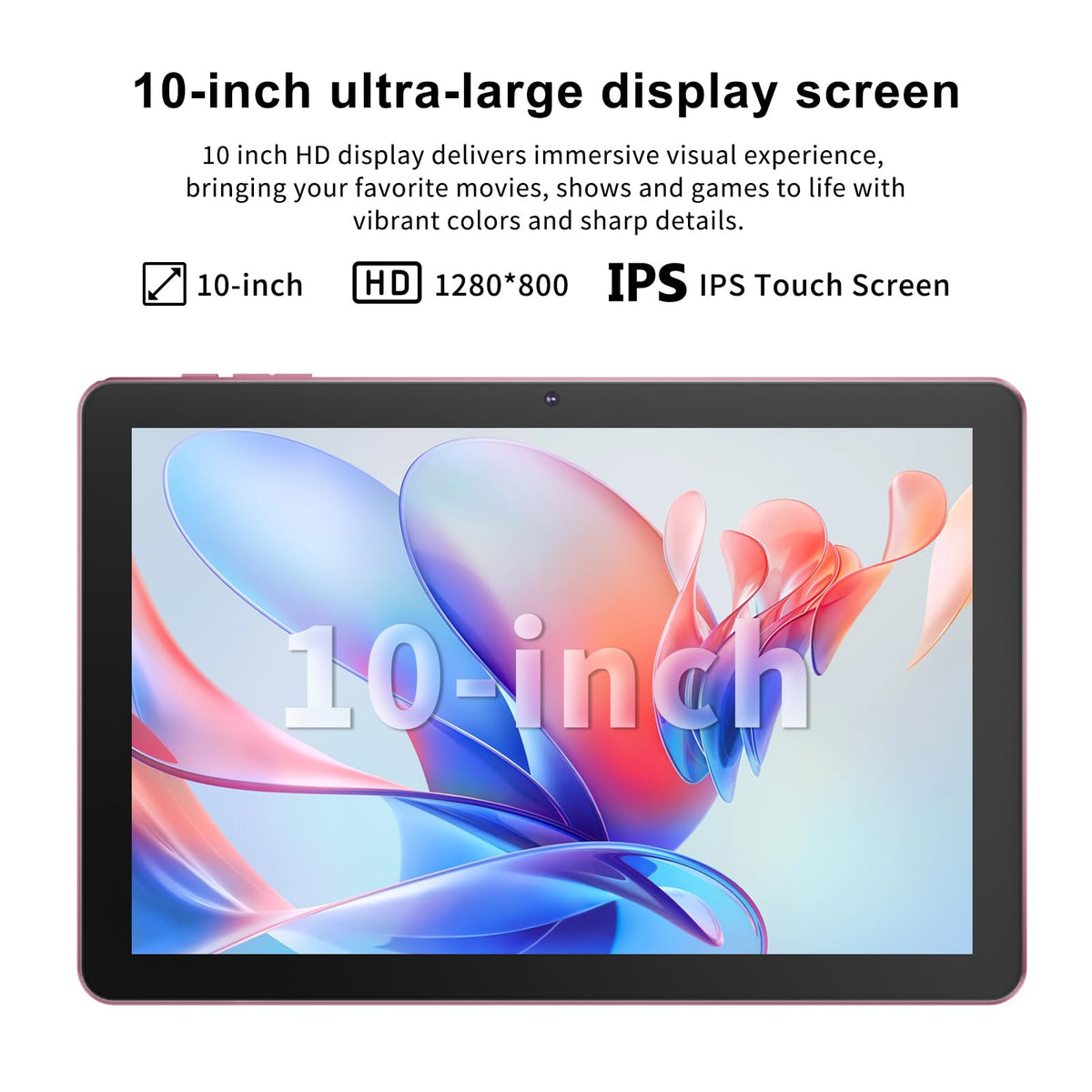 Android 16 10 inch 2 in 1 Tablet with Keyboard F726419