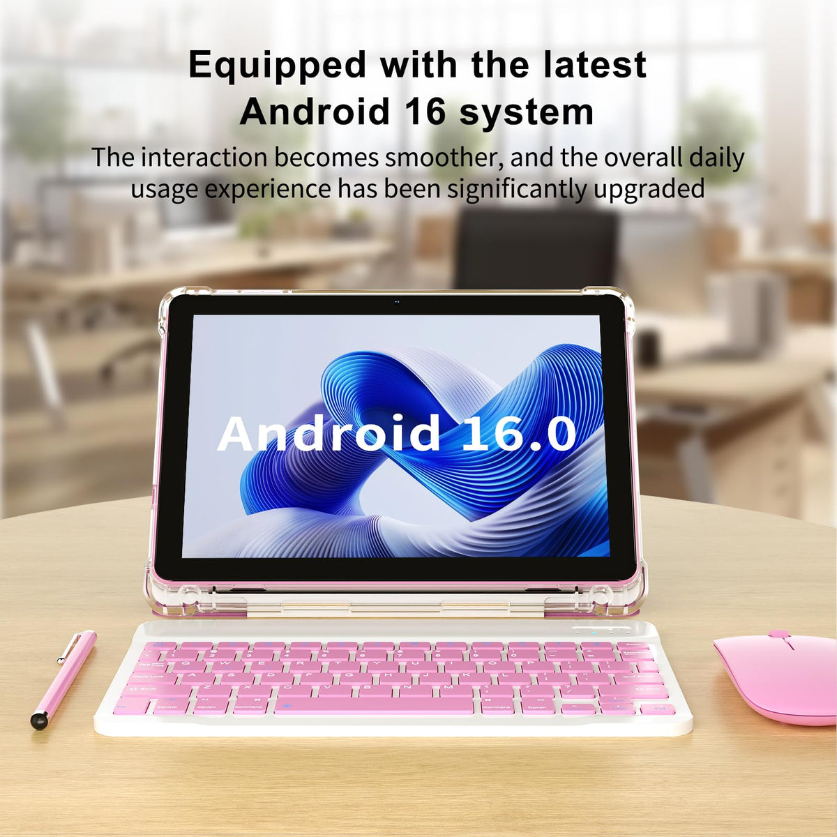 Android 16 10 inch 2 in 1 Tablet with Keyboard F726419