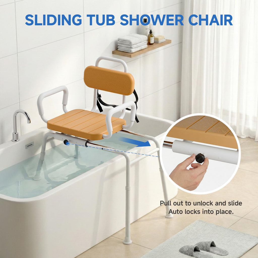 Sliding Shower Chair with Swivel Seat H703175