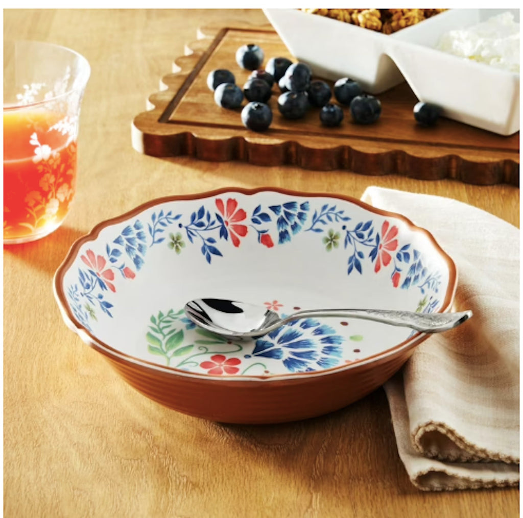 12-Piece Bamboo Melamine Dinnerware Set Y5198