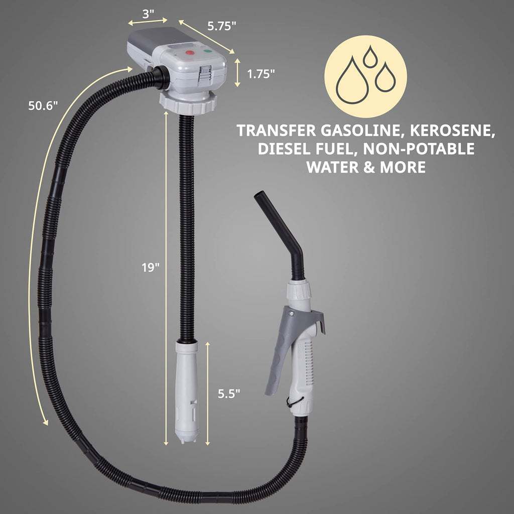 Auto Fuel Transfer Pump with Flow Control Nozzle L4960