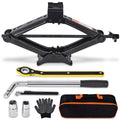 2 Ton Scissor Car Jack with Lug Wrench Q4597