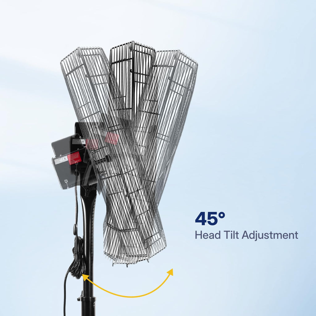 24 Inch 2 Speeds Pedestal Fan M225508