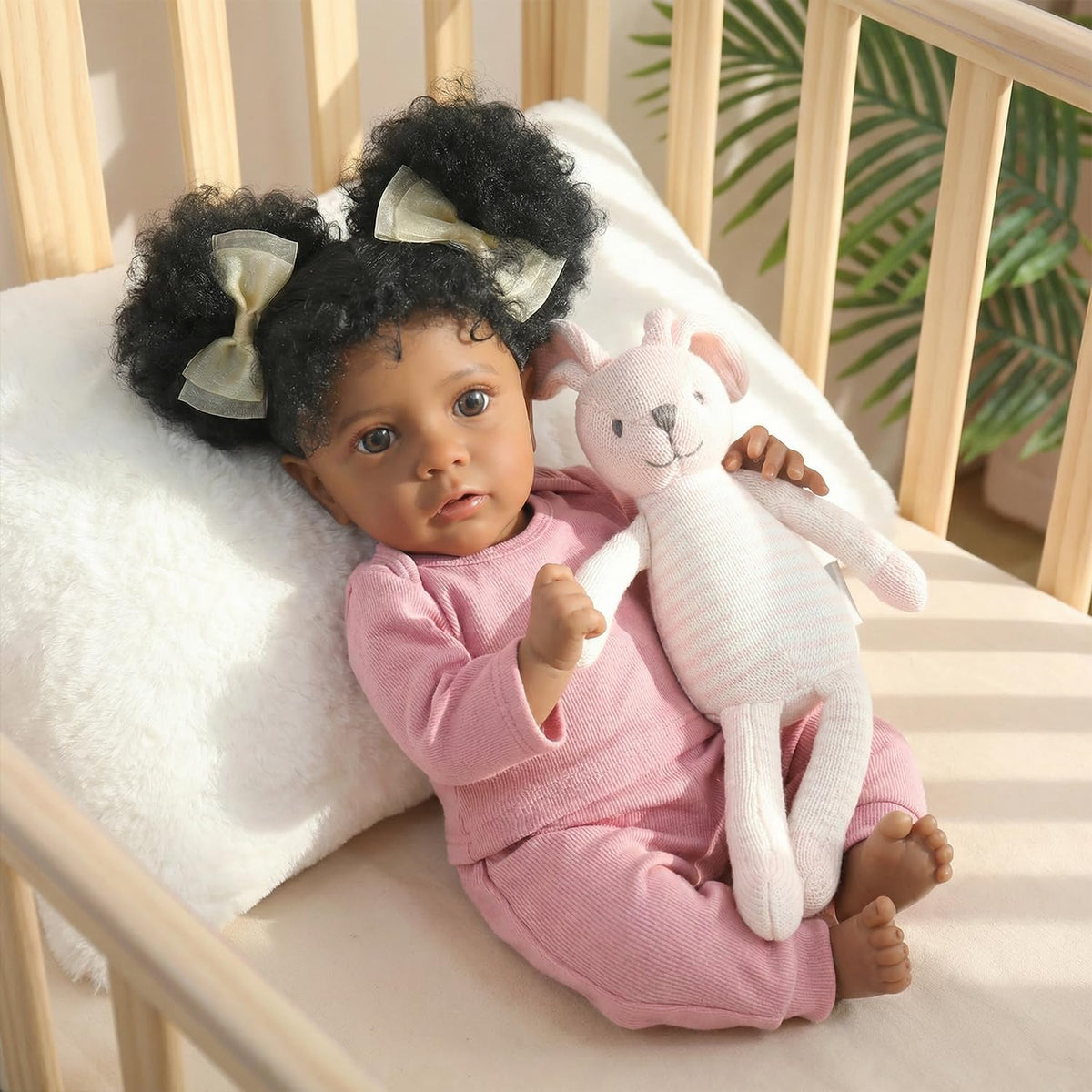 20 Inch Realistic Newborn Baby Doll in Pink Outfit W541903