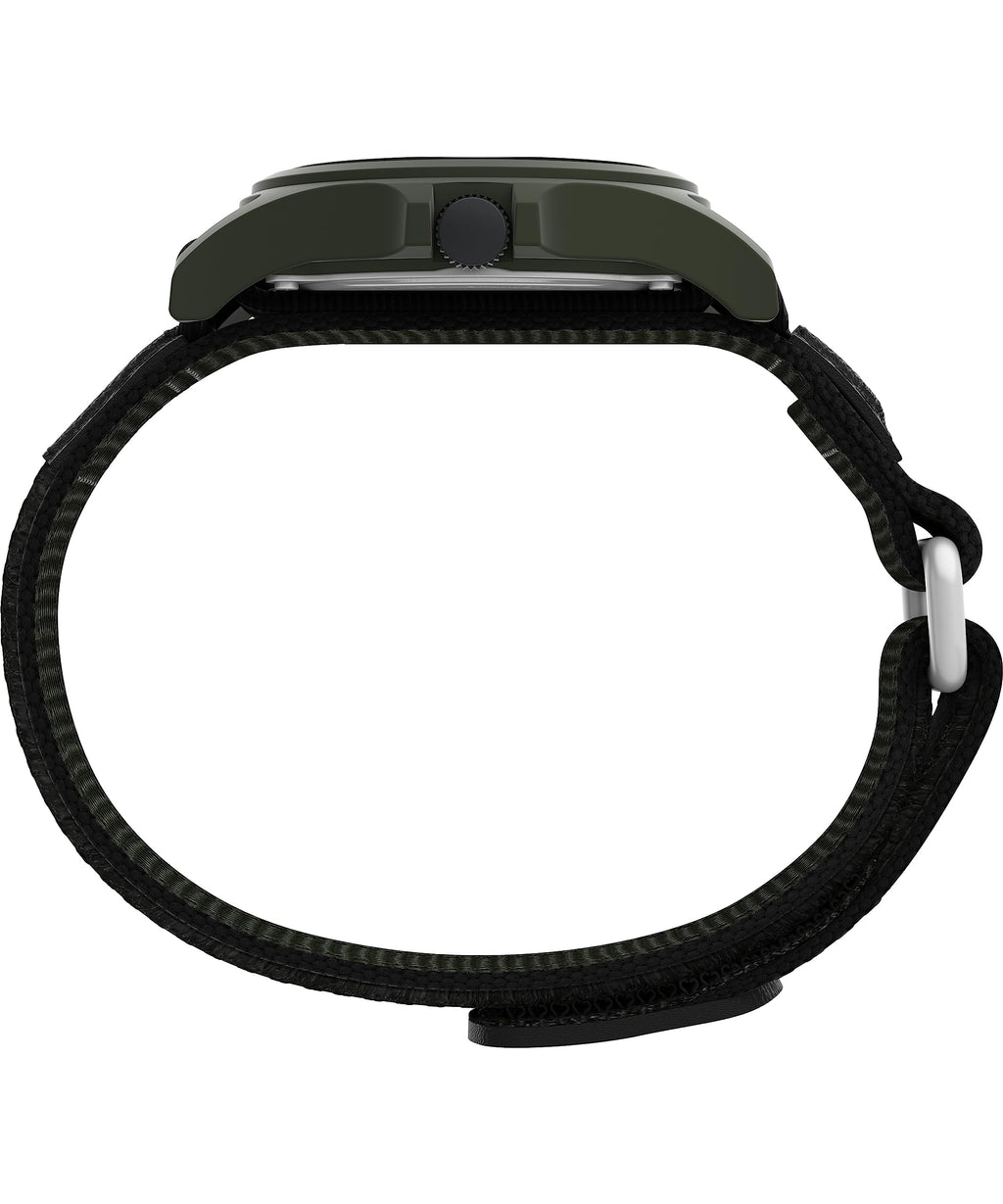 Black Fastwrap Cream Dial Green Case Watch X860
