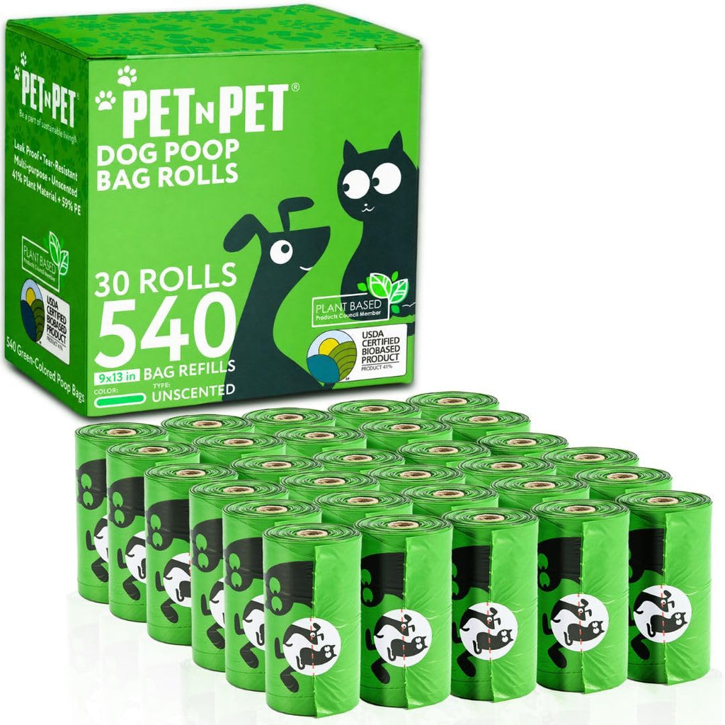 540 Count Plant Based Unscented Dog Poop Bags K6885