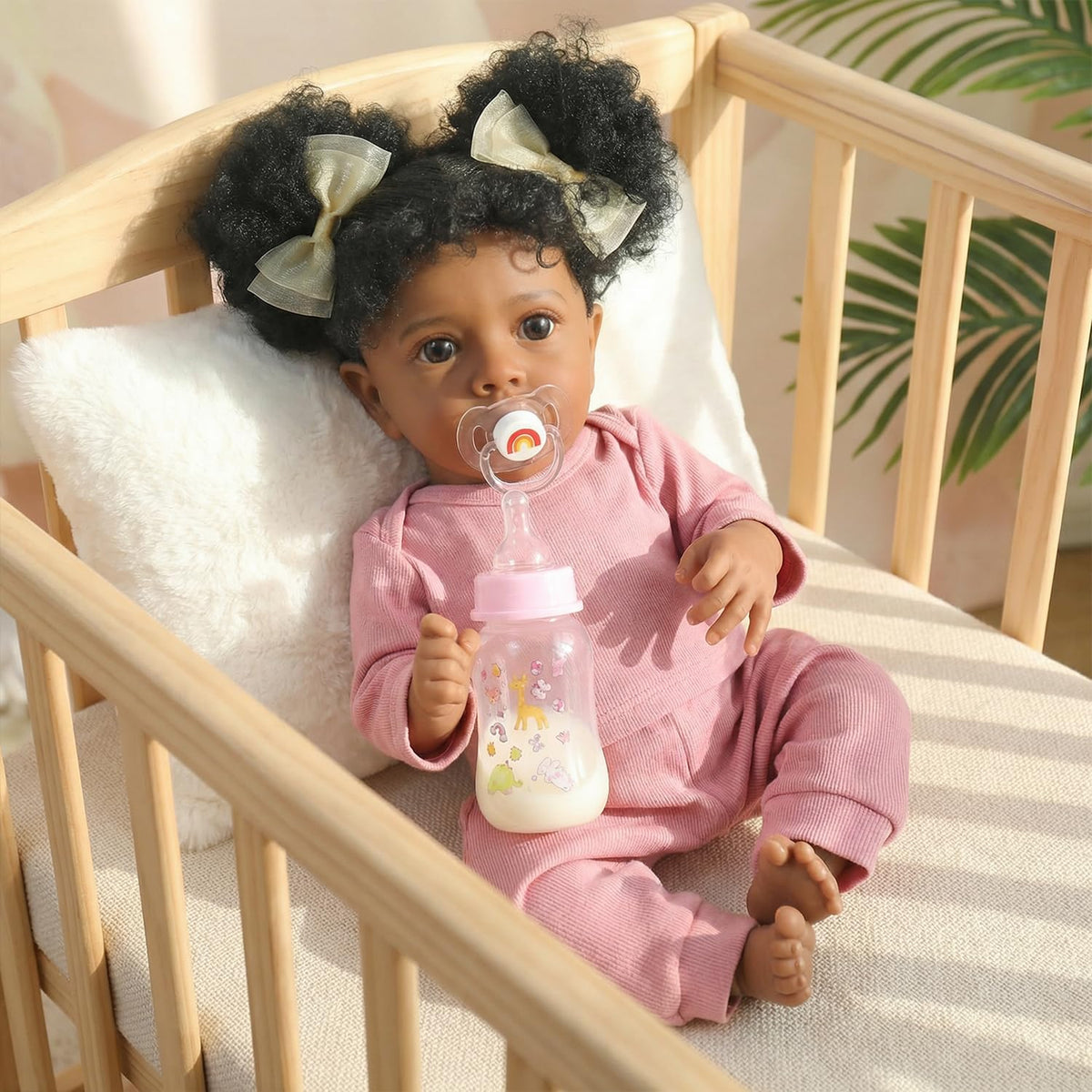 20 Inch Realistic Newborn Baby Doll in Pink Outfit W541903