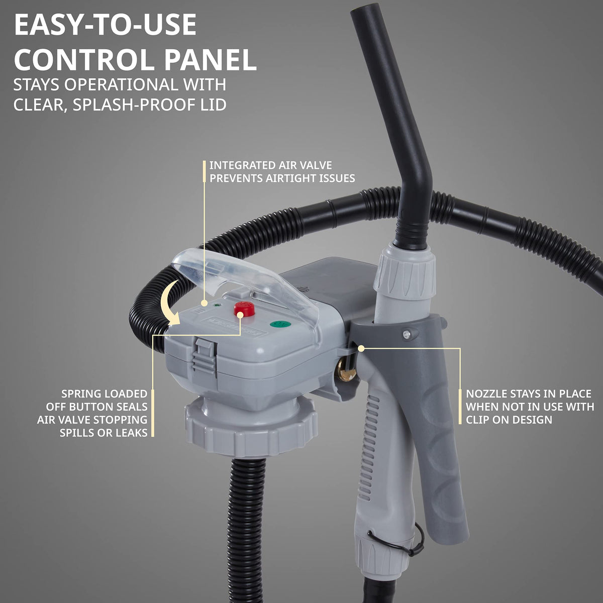 Auto Fuel Transfer Pump with Flow Control Nozzle L4960