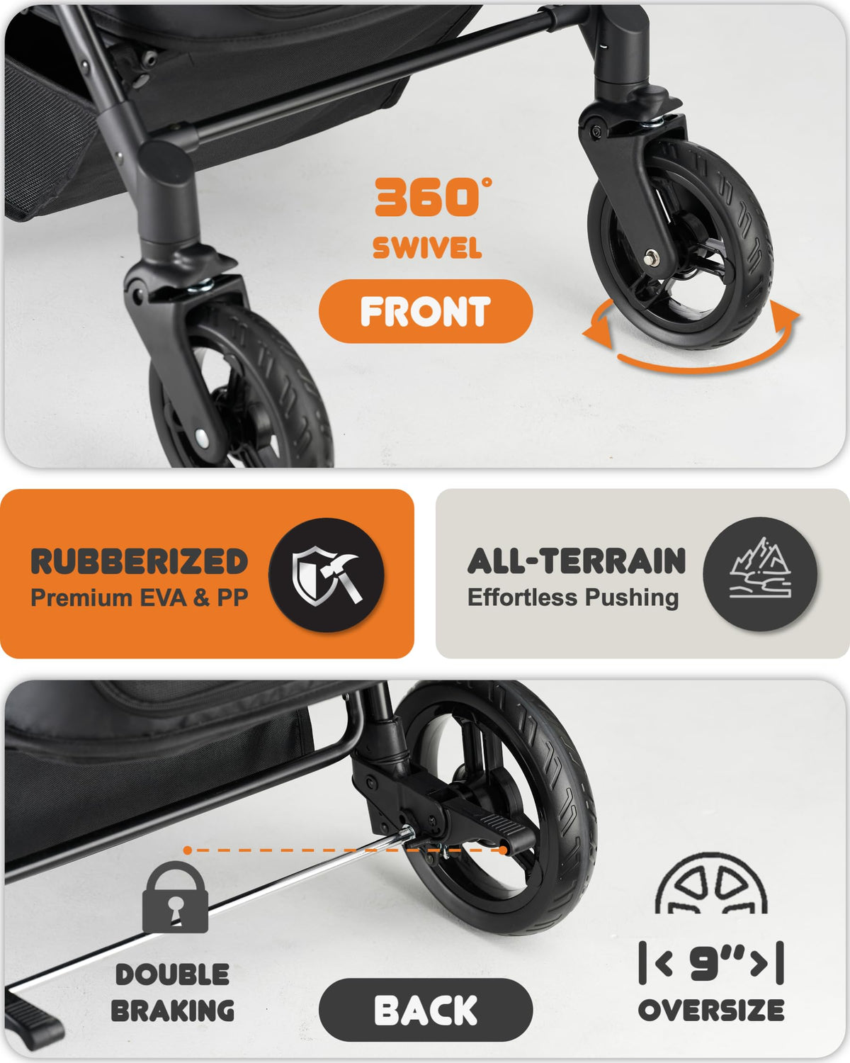 Medium Dog Stroller Up to 66lbs U238337