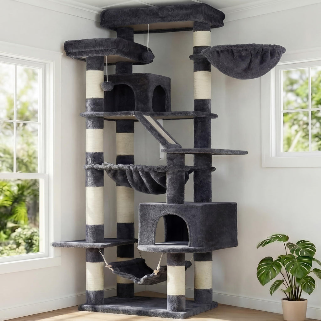 71-Inch-Tall Cat Tree with 2 Perches W474