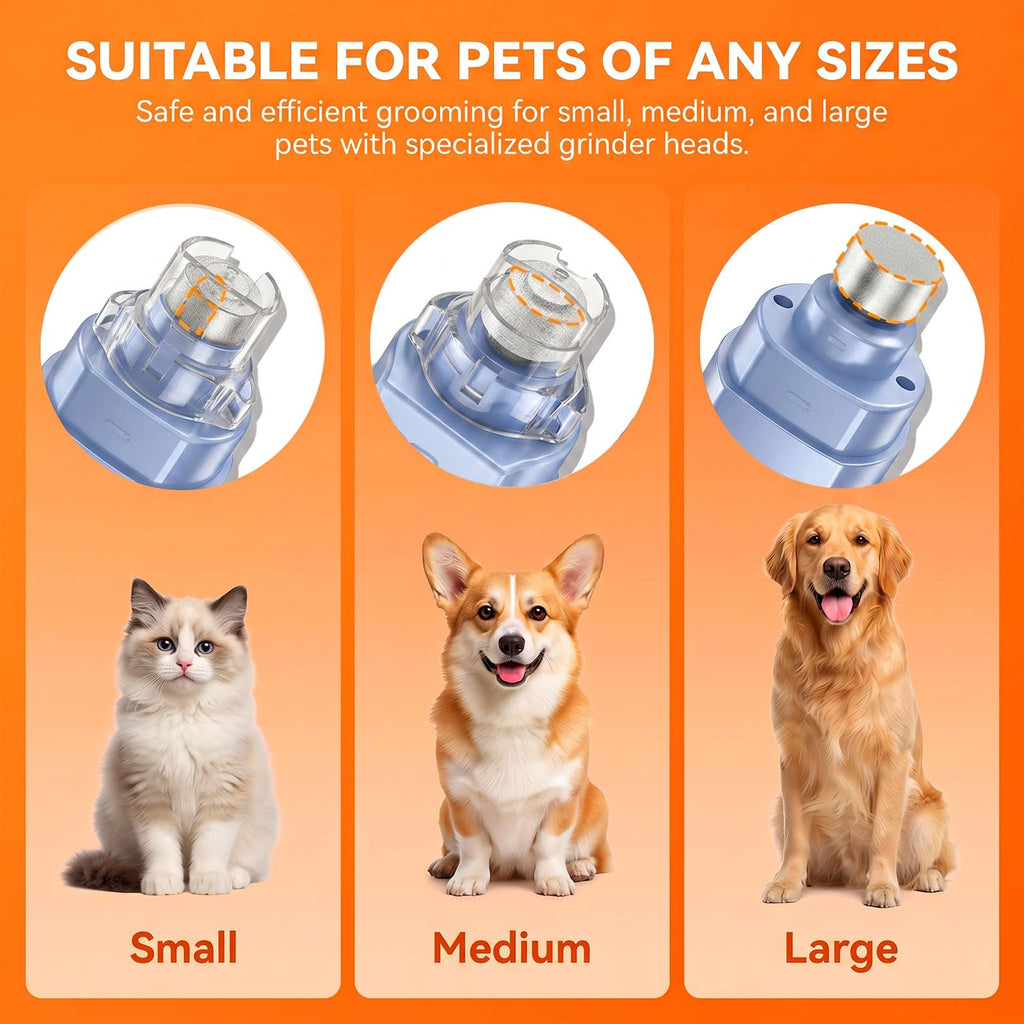 5-Speed Ultra Quiet Dog Nail Grinder with LED Light O663913