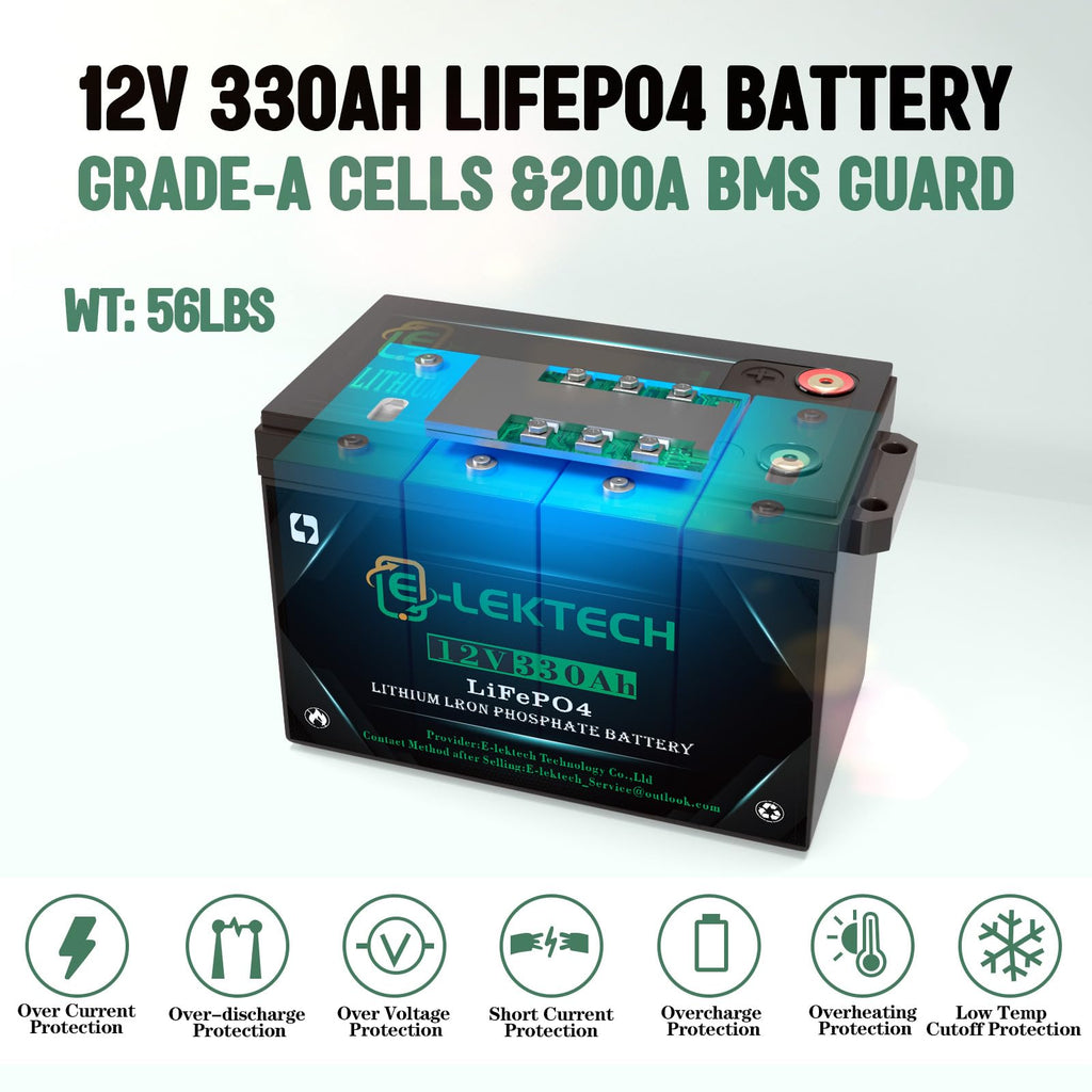 12V 330Ah LiFePO4 Lithium Battery K54657