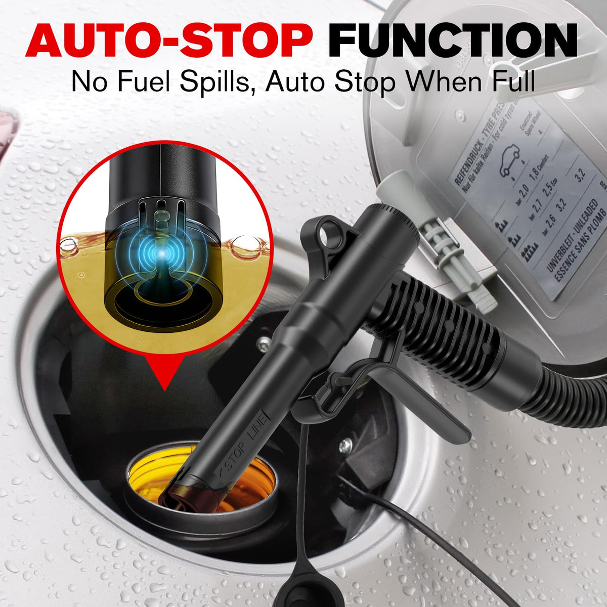 Battery Operated Fuel Transfer Pump with Auto-Stop I3993
