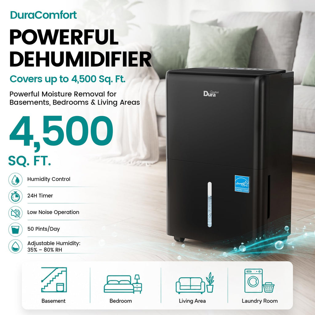 50 Pint Dehumidifier with Drain Hose A554512
