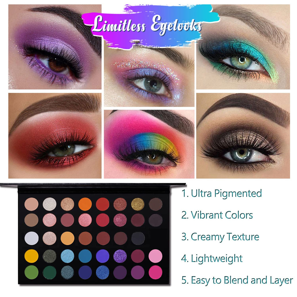 40 Colors Shimmer Matte Eyeshadow Palette N293672