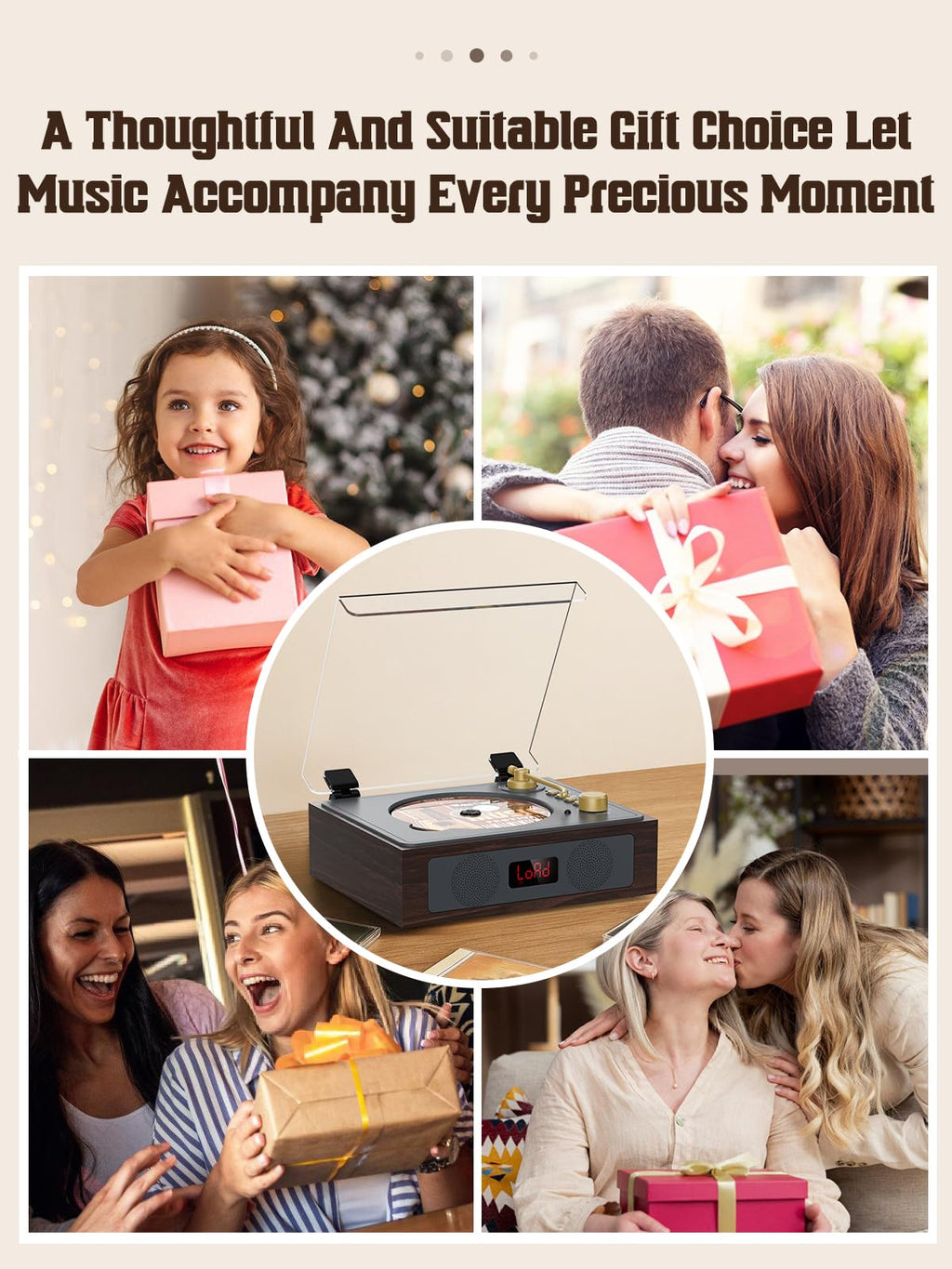 Portable CD Player with Built-in Speakers Bluetooth I300